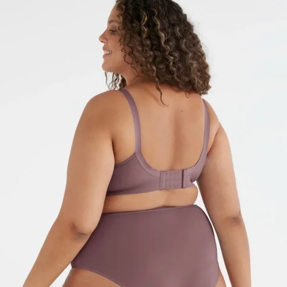 NEW with tags Knix Good to Go Vintage Plum Seamless Bra XL - Picture 2 of 6